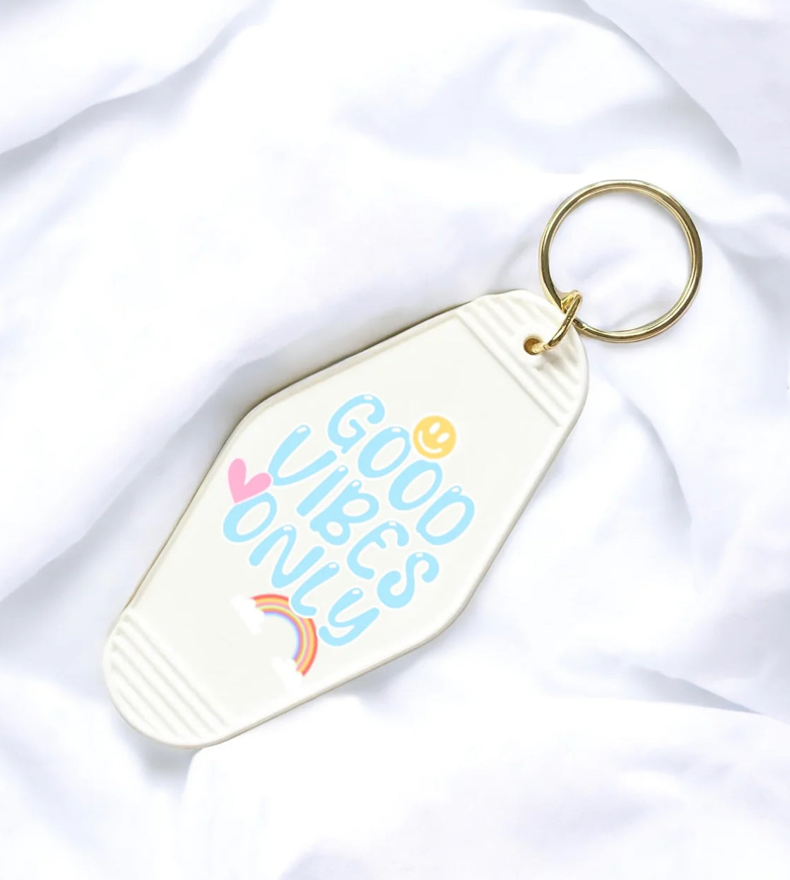 Slogan motel keyring (multiple designs) - please state colour in notes.