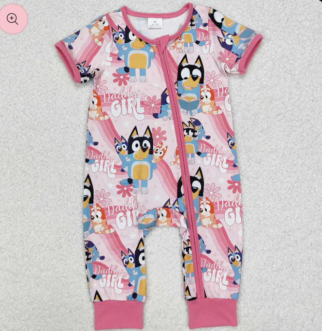 Daddy’s girl cartoon dog romper