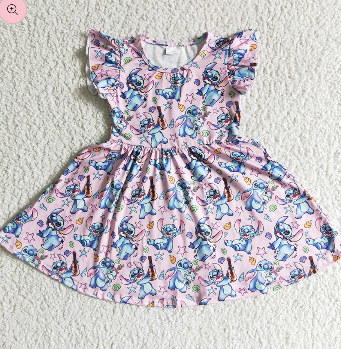 Ohana means family printed dress