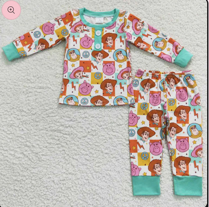 Toy gang matching boy/girl frilled/non frilled pyjamas