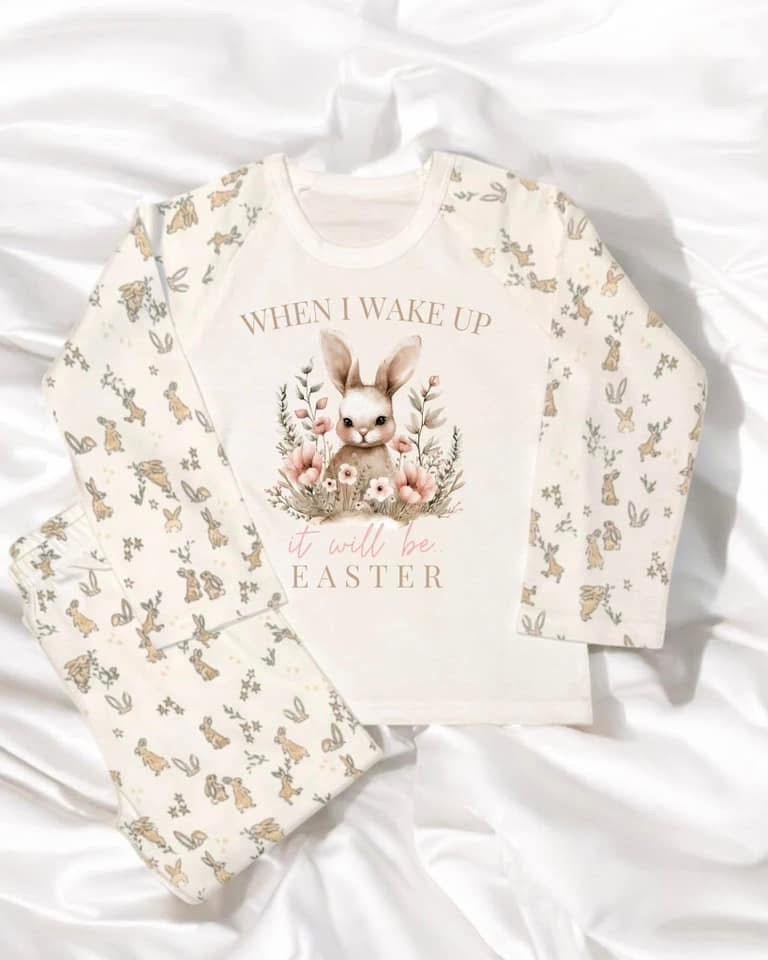 When I wake up it will be Easter pyjamas - pink