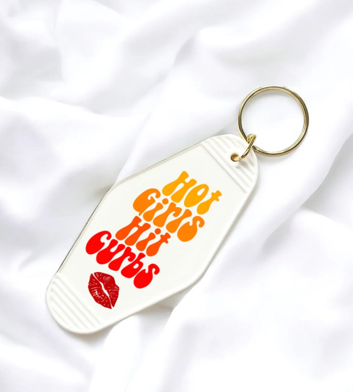 Slogan motel keyring (multiple designs) - please state colour in notes.