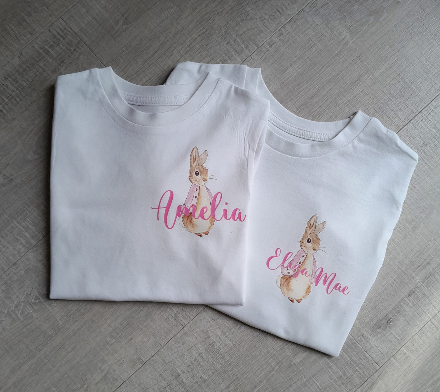 Flopsy bunny personalised Easter t shirt
