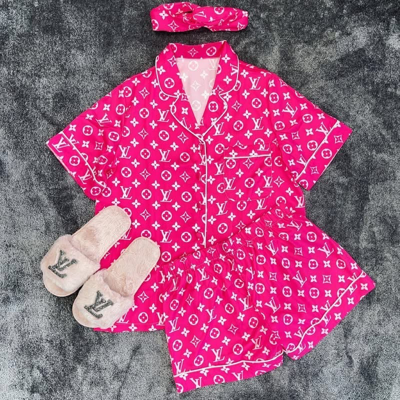 Hot pink inspired pyjama set (slippers not included)