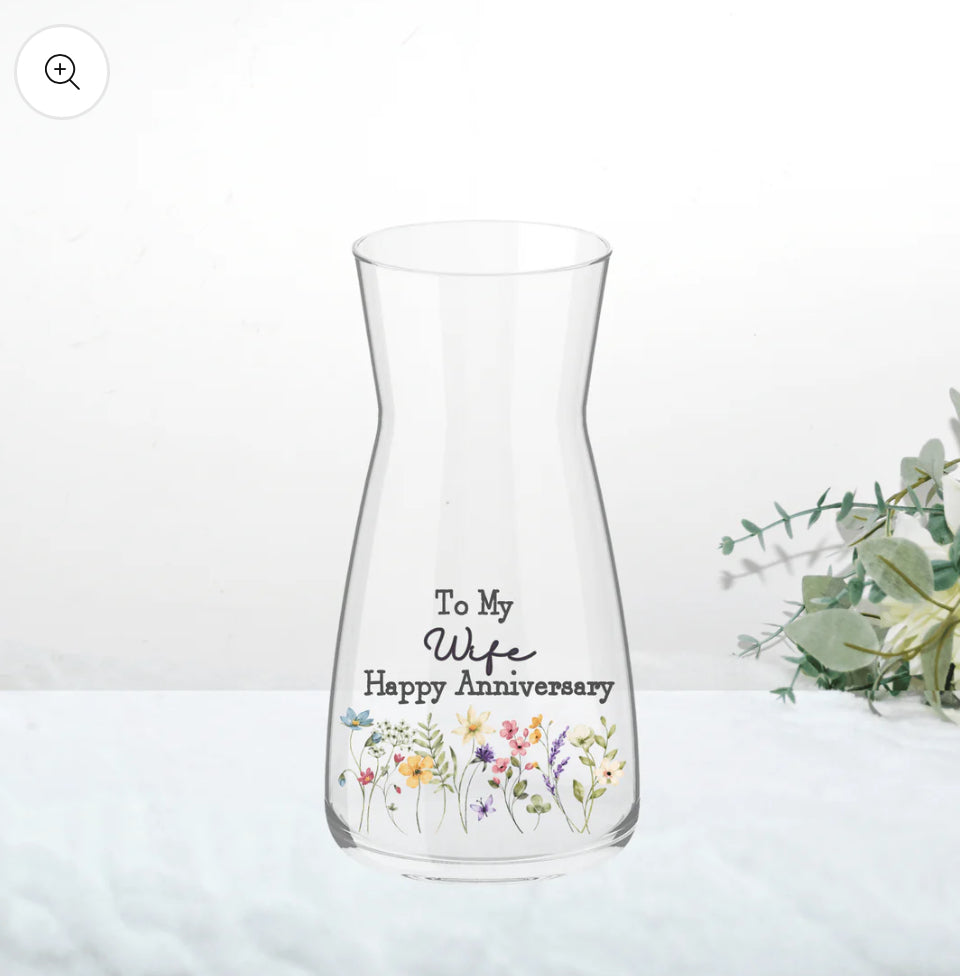 To my anniversary vase