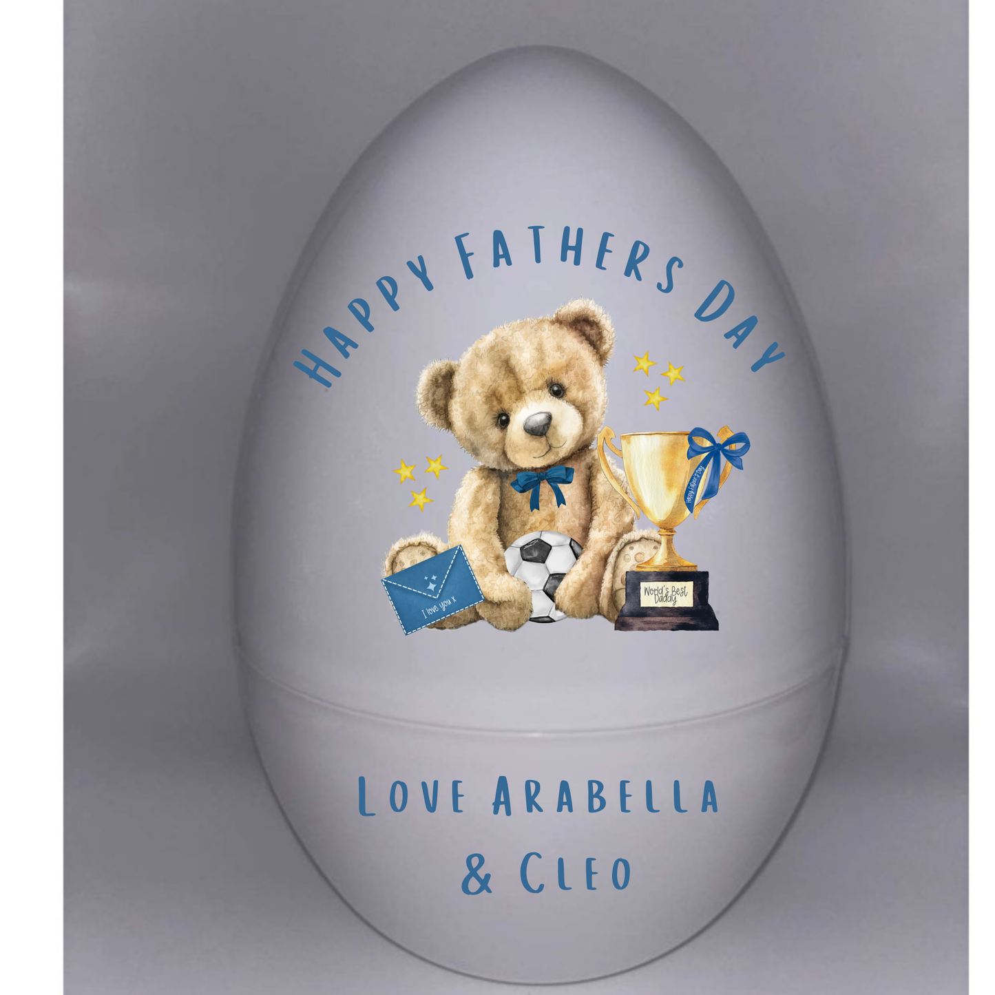 Happy Fathers Day Personalised Fillable Egg