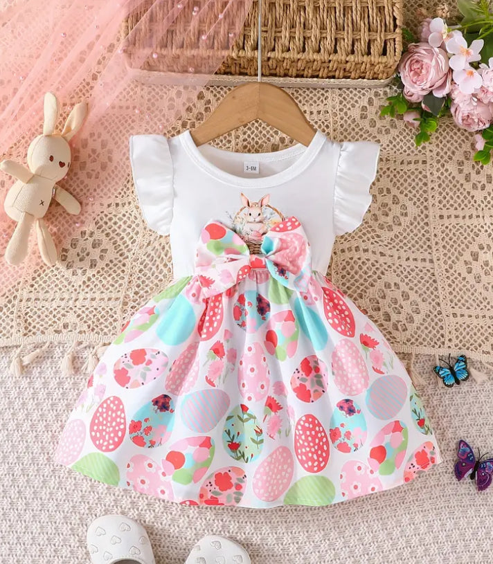 Printed Easter dress - multiple colours.