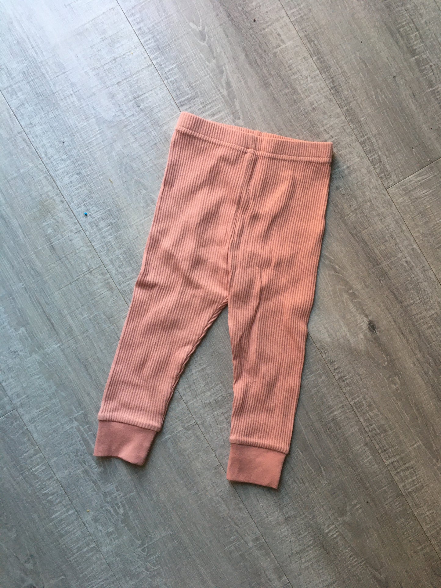 1/2Y ribbed dusty pink leggings