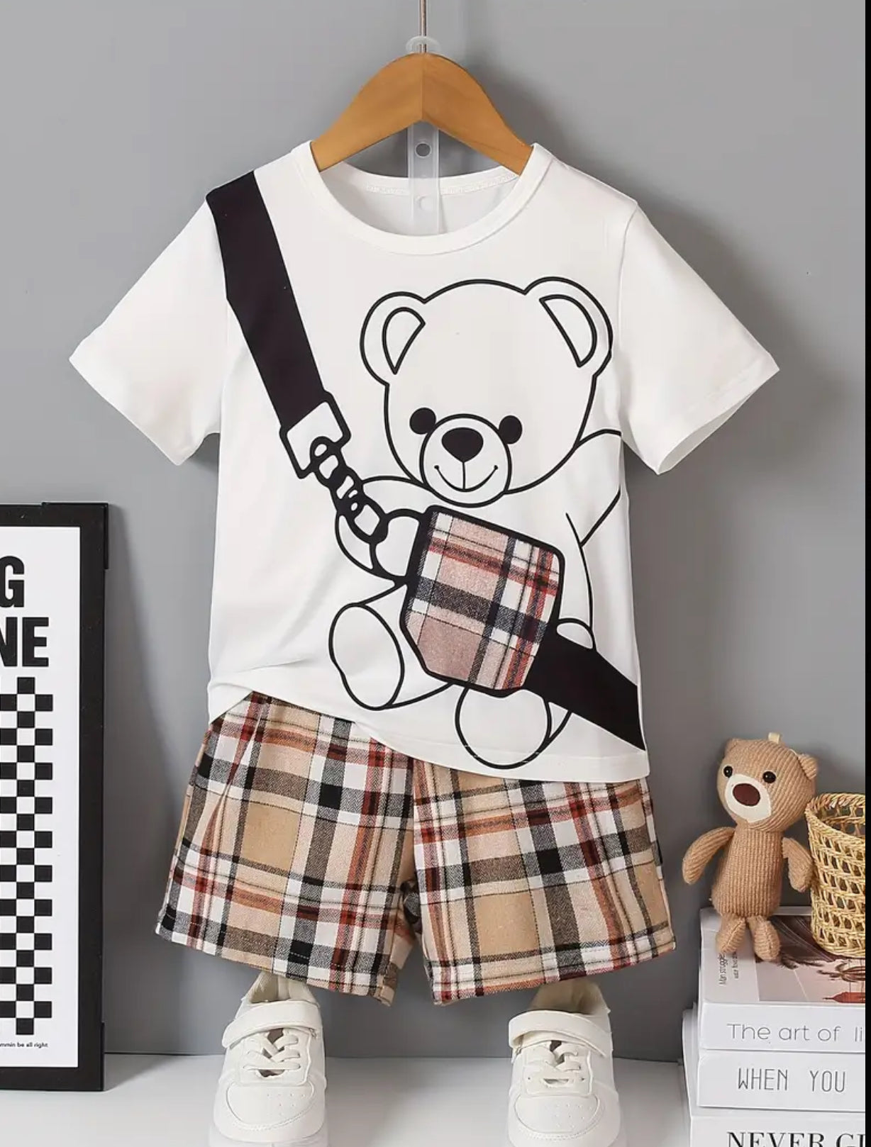 Teddy tartan set
