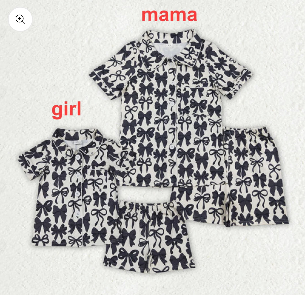 Mama & mini matching pyjamas set
