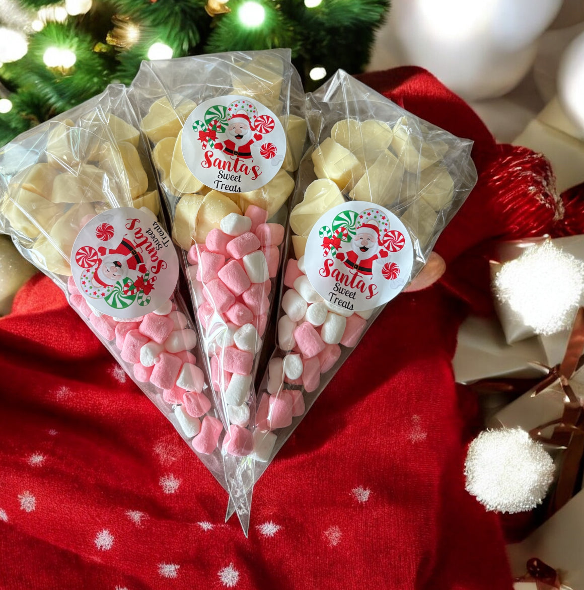 Santas sweet treats sweet bag.