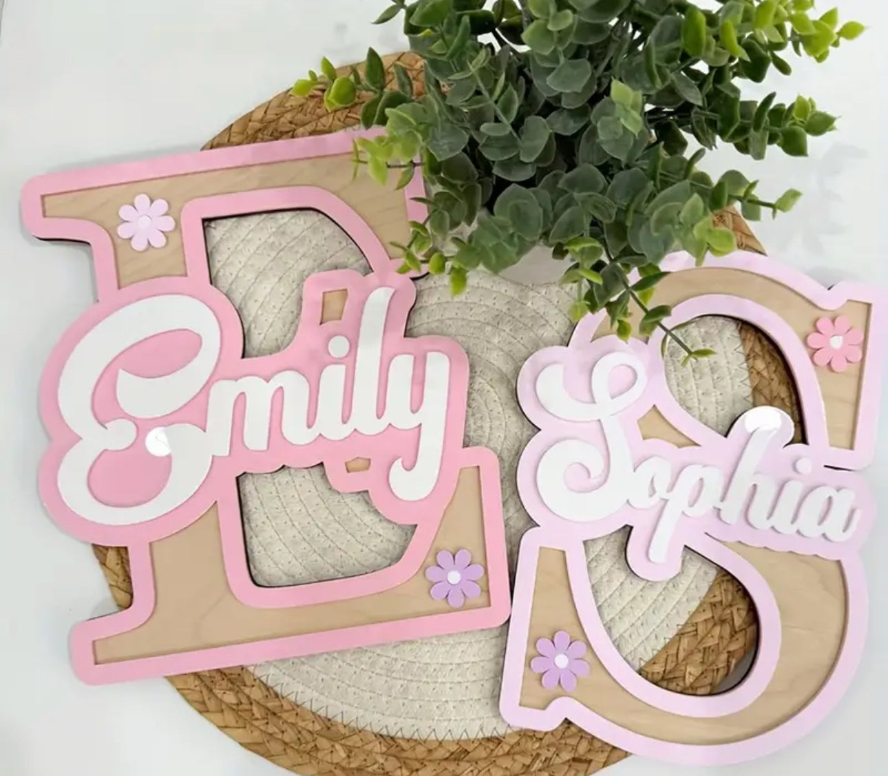 Personalised room name sign