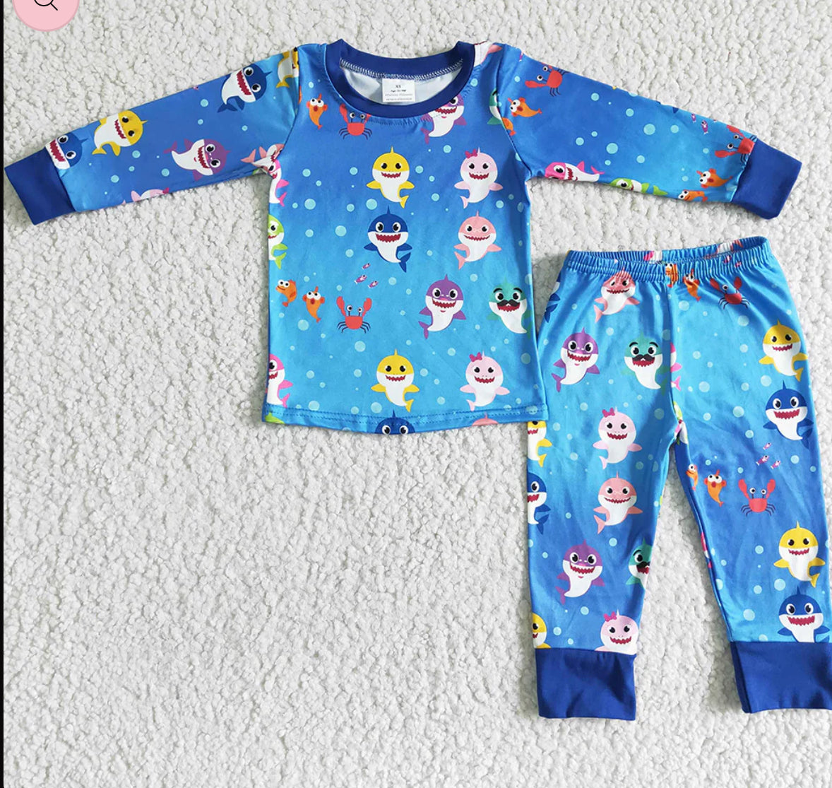 Baby sharkie blanket & pyjamas bundle