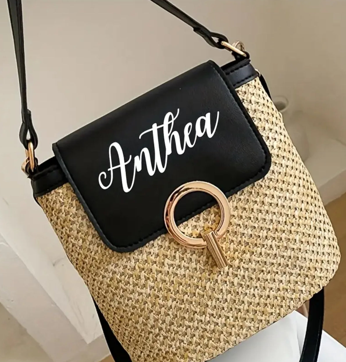 Personalised woven bag