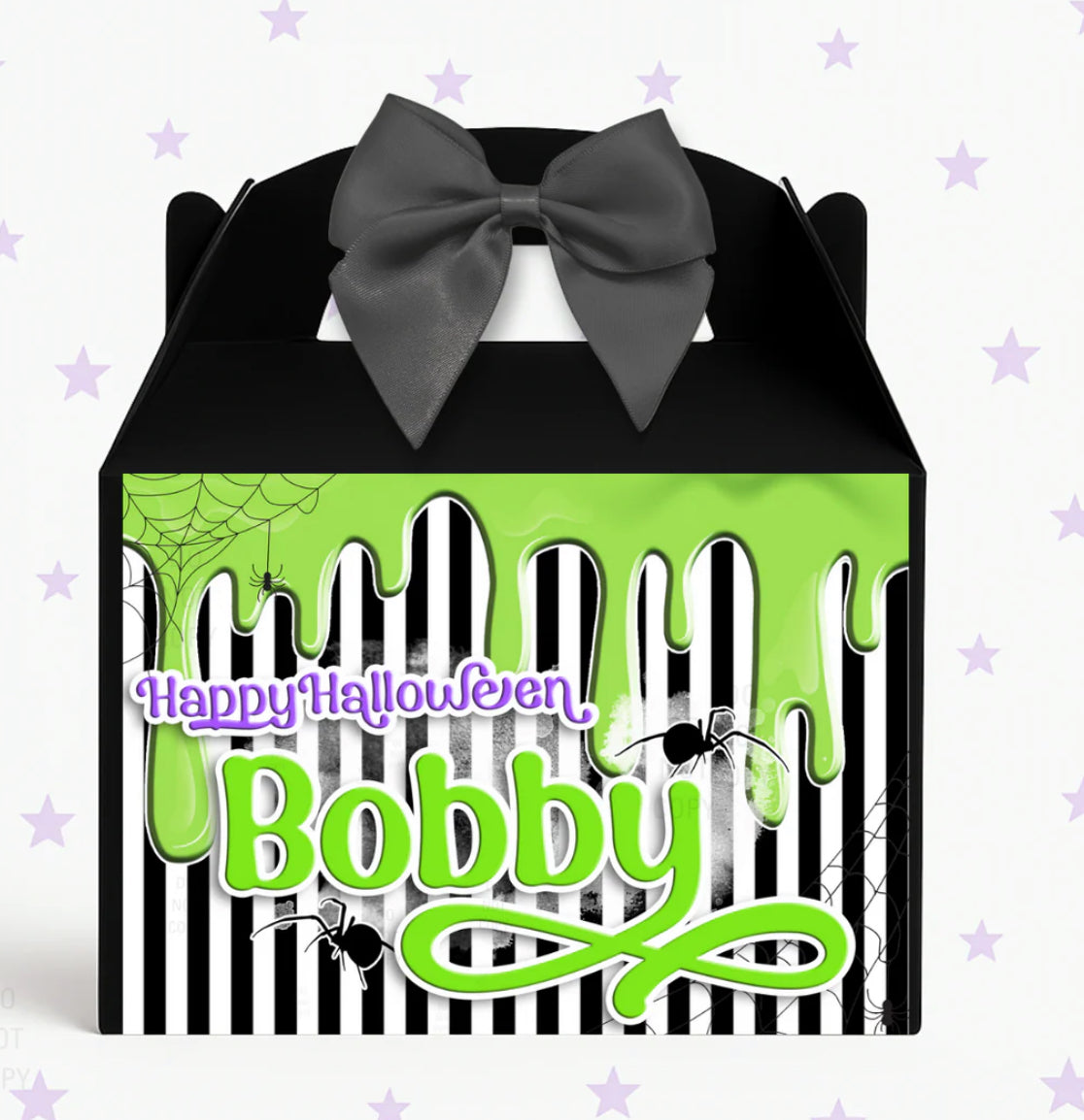 Personalised halloween slime party box - unfilled