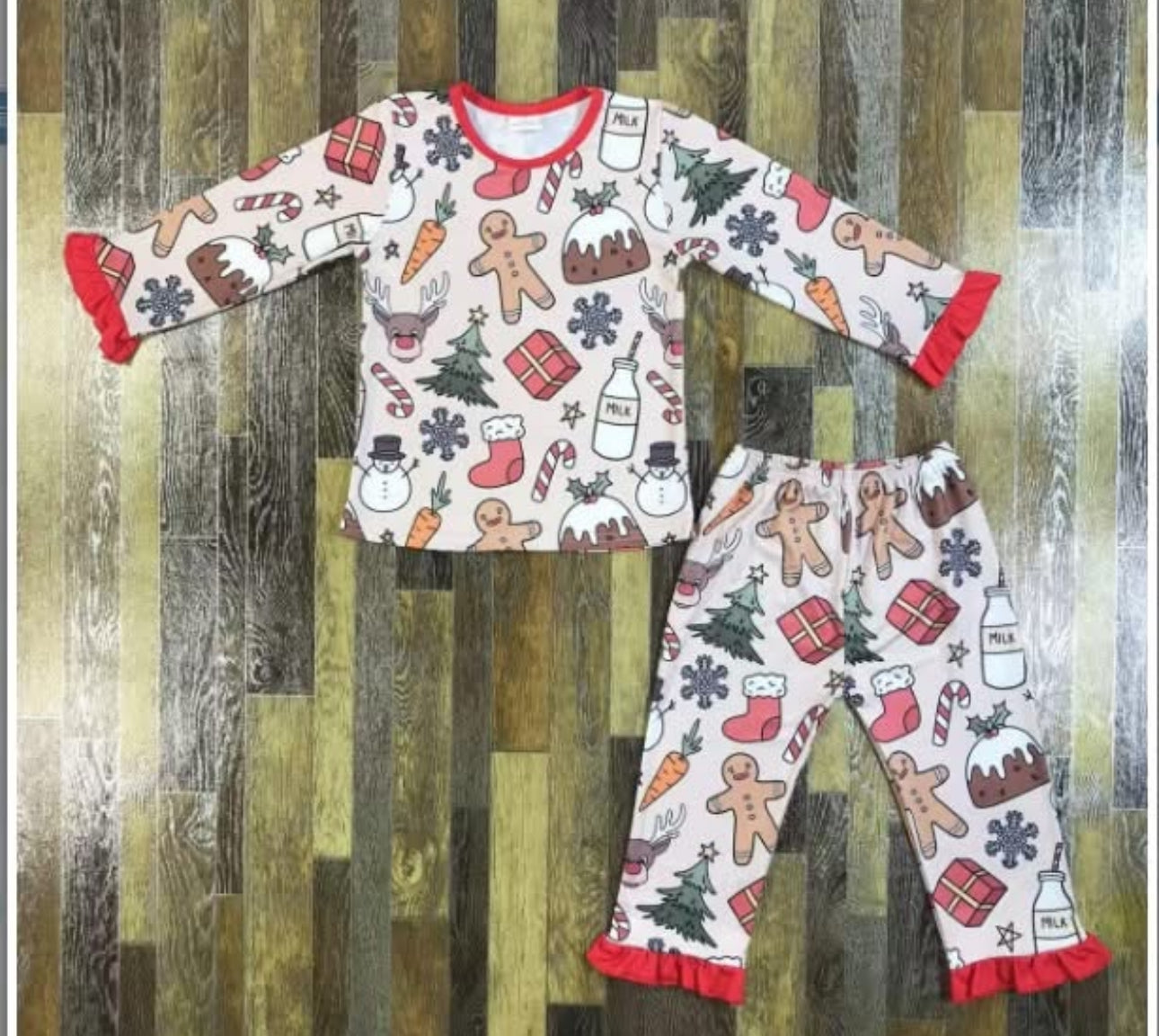 Boy/girl matching Christmas bakery pyjamas