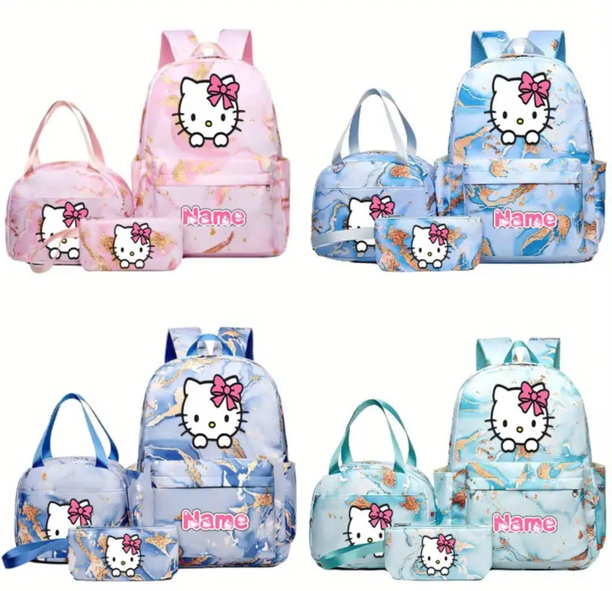 Hello kitty personalised 3PCS set
