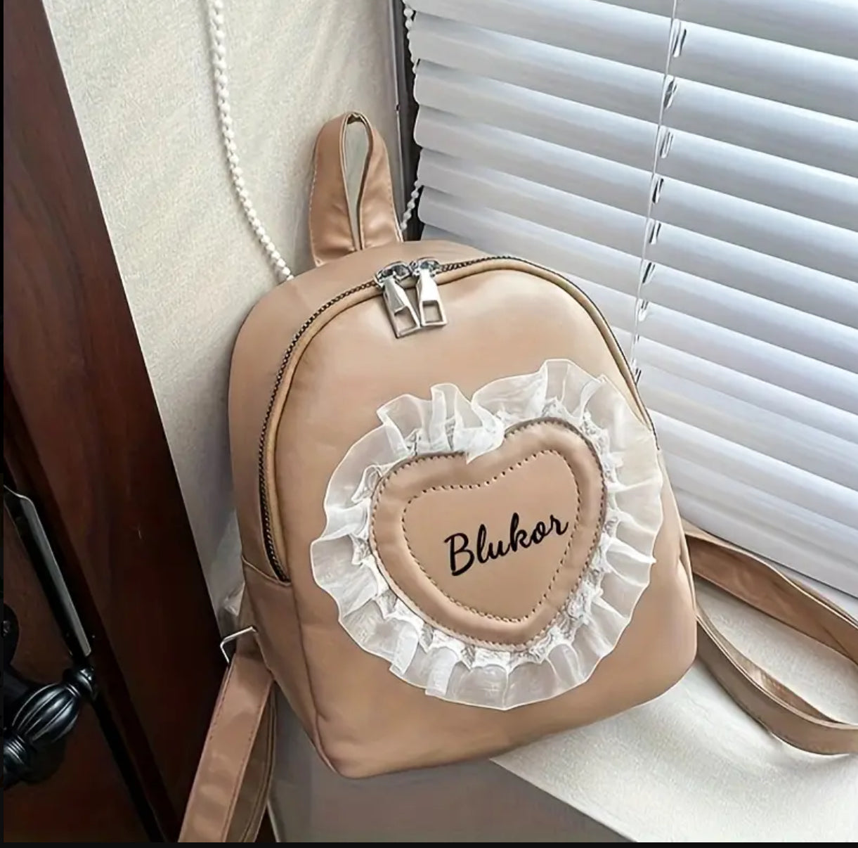 Personalised heart backpack