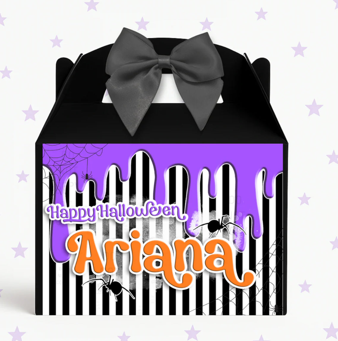Personalised halloween slime party box - unfilled