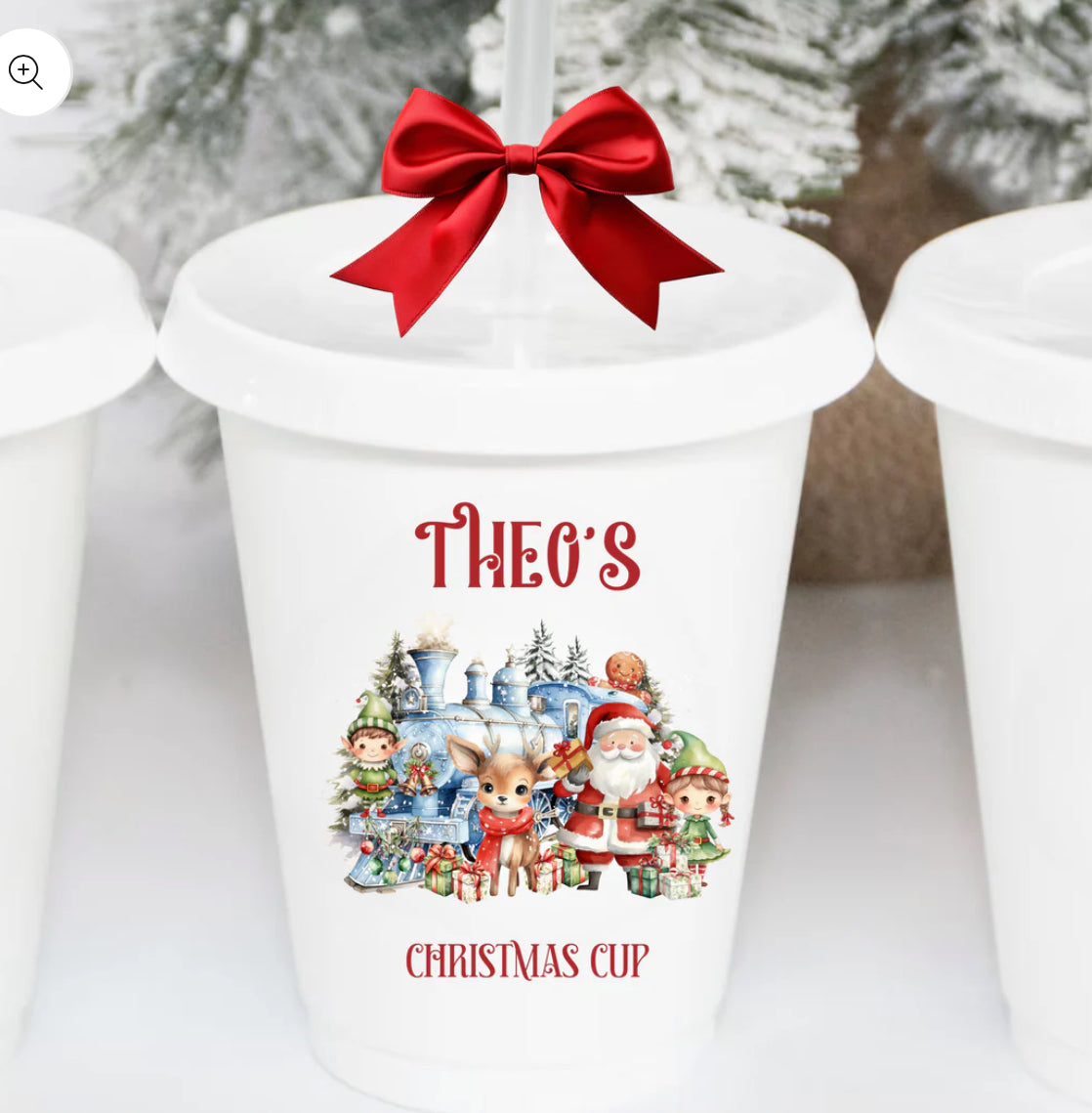 Personalised Christmas cup - red