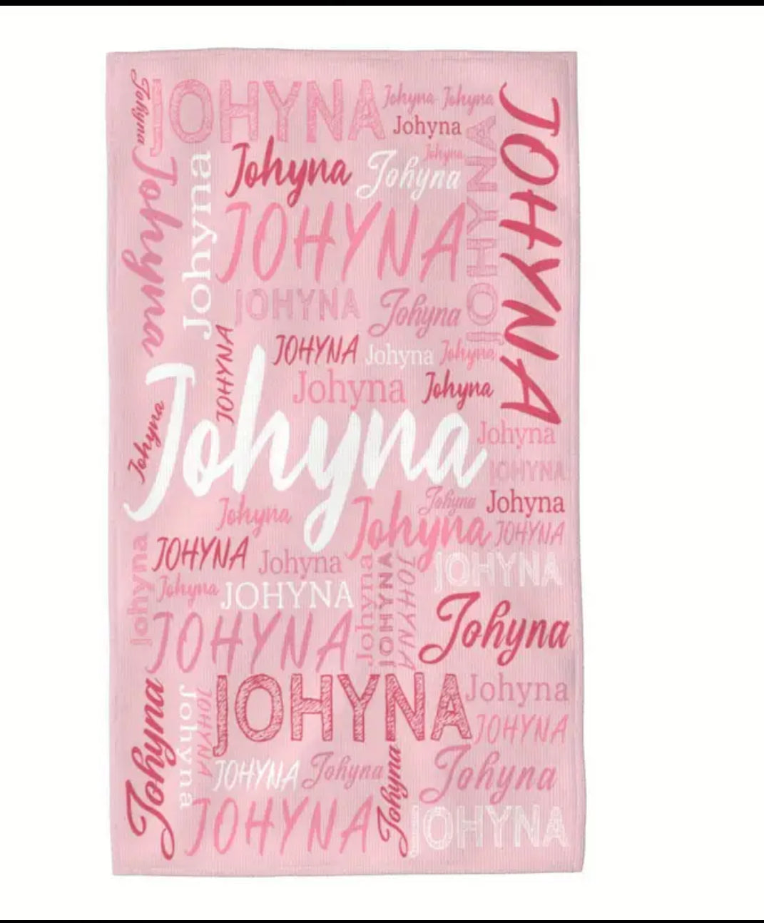 1 x PERSONALISED TOWEL & 1 X PERSONALISED WATER BOTTLE