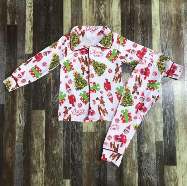 Elf on the shelf Christmas pyjamas