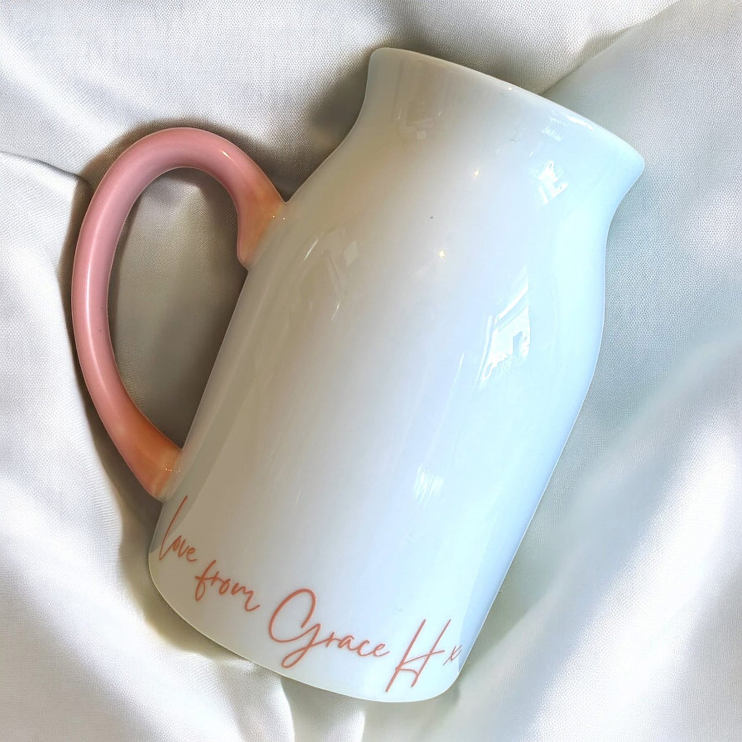 Thankyou for helping me grow milk jug - personalised