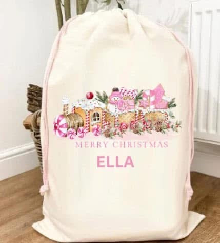 Budget Christmas Eve Personalised Sack (multiple designs)