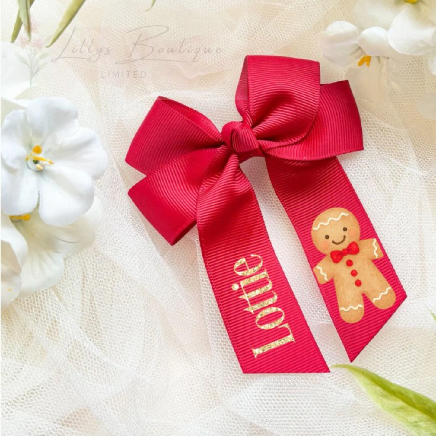 2 FOR £5 PERSONALISED BOWS (multiple designs)