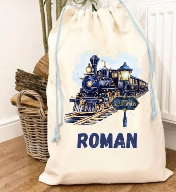 Budget Christmas Eve Personalised Sack (multiple designs)