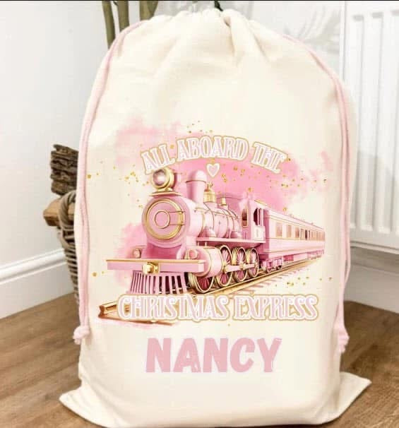 Budget Christmas Eve Personalised Sack (multiple designs)