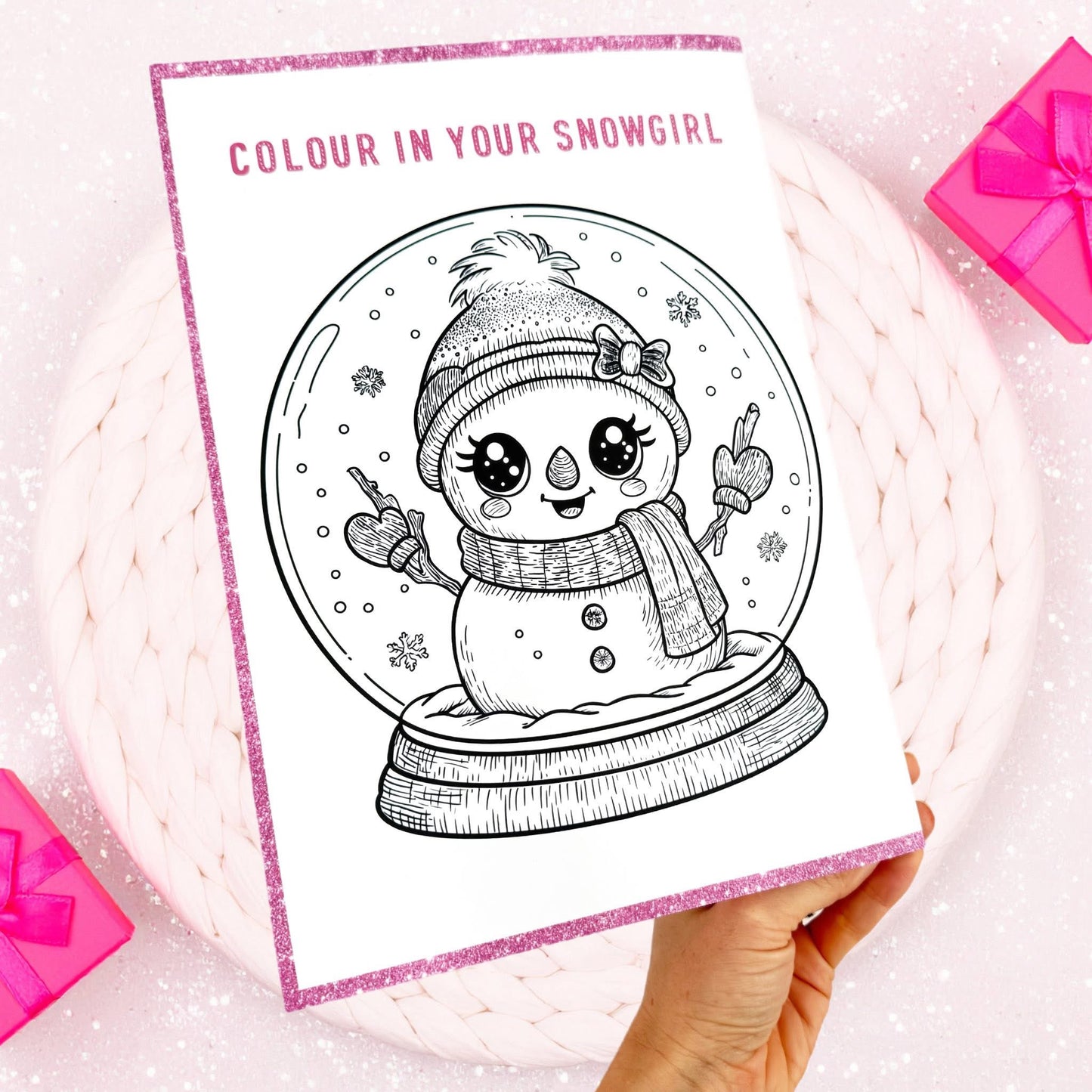 North Pole personalised story booklet - pink