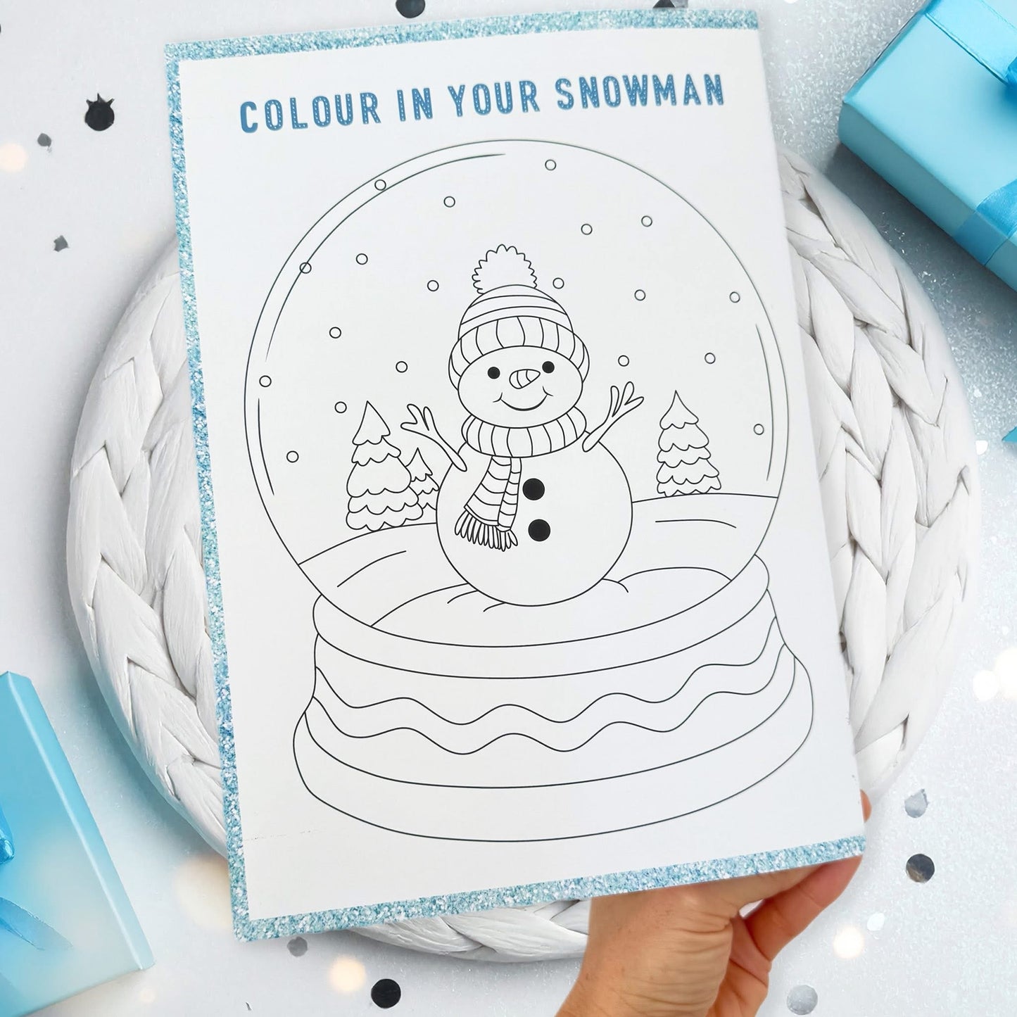 North Pole personalised story booklet - blue