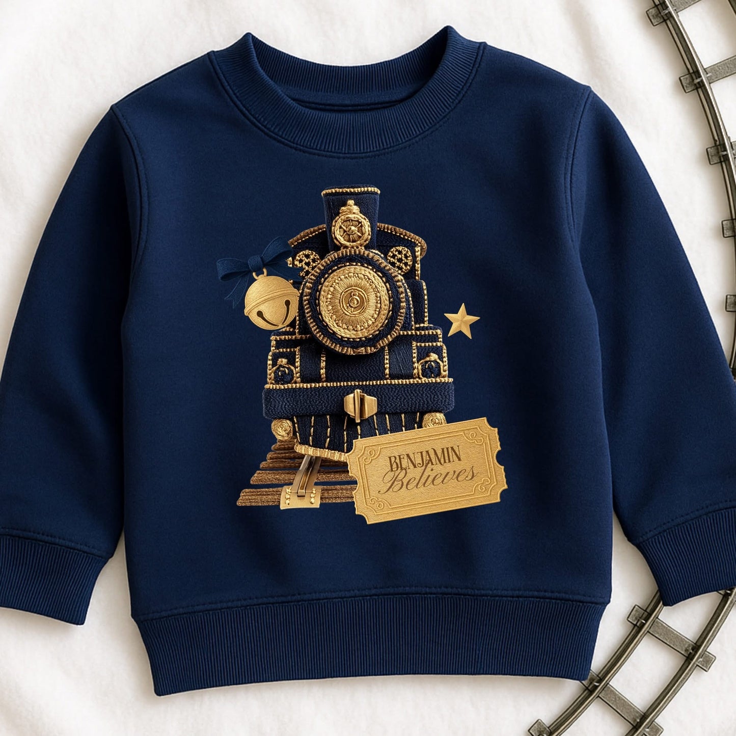 Personalised Christmas express jumpers (multiple colours)