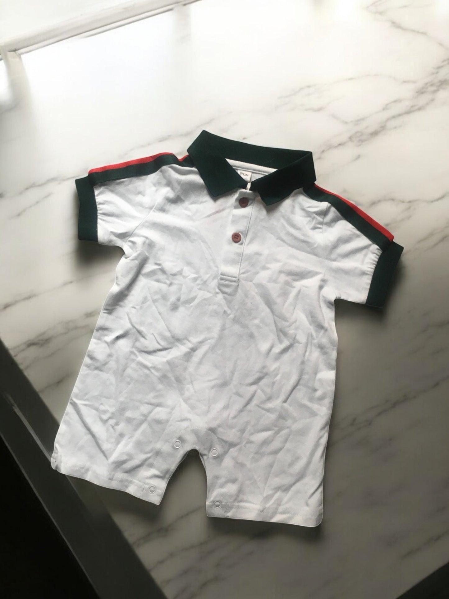 6/9m Polo Romper