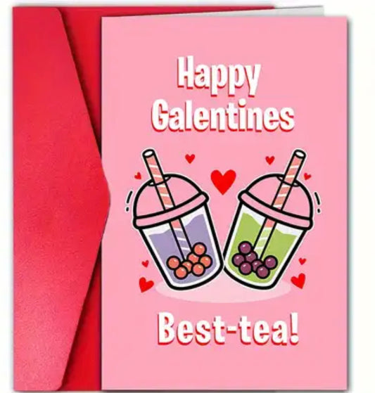 Happy galentines card