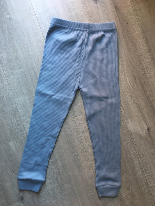 6/7Y ribbed dusty blue leggings