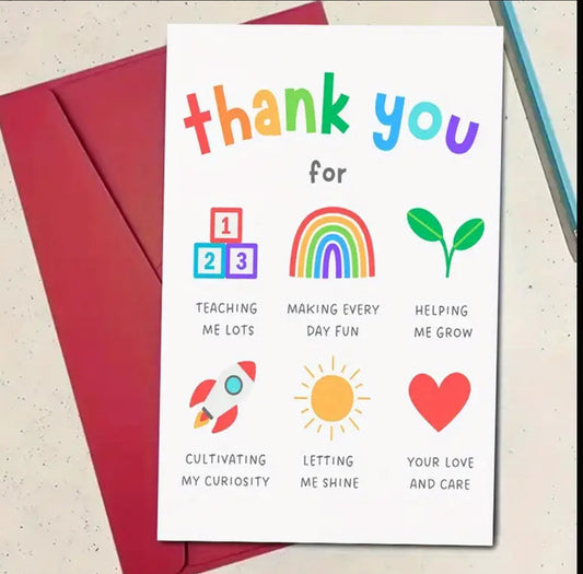 Thankyou teacher card
