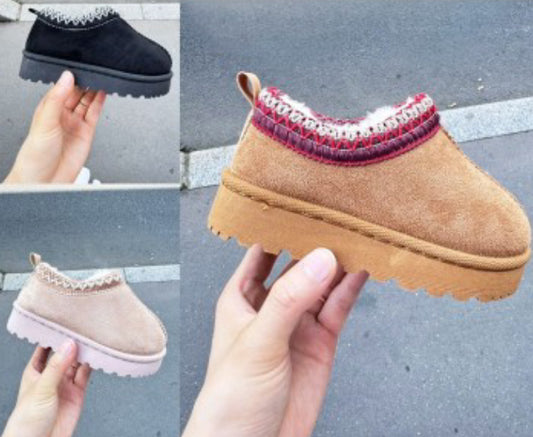 Infant platform slipper shoe