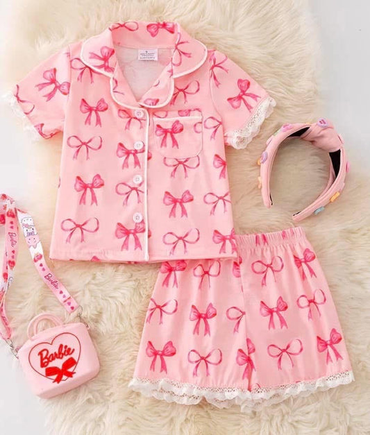 Frilled bow pyjamas (accessories not included)