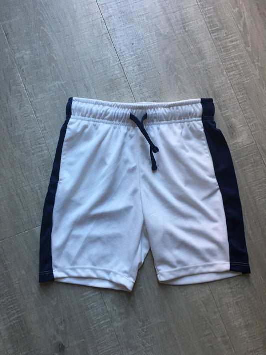 7/8Y blue and white shorts set