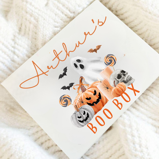 Halloween character boo box