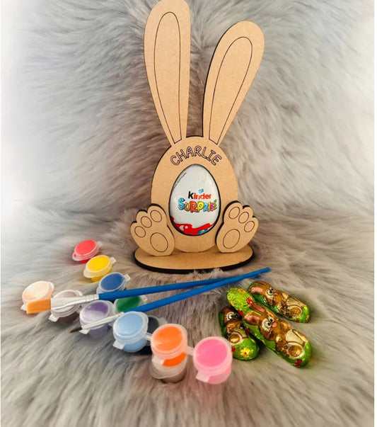 Personalised paint your own Easter holder with egg, treats and paints!