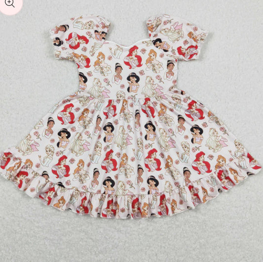Neutral princess dress