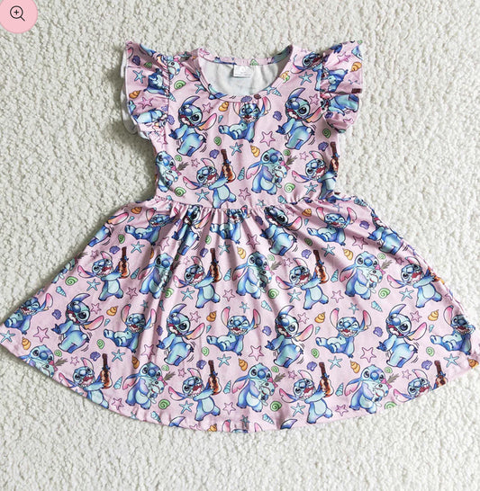 Ohana means family printed dress