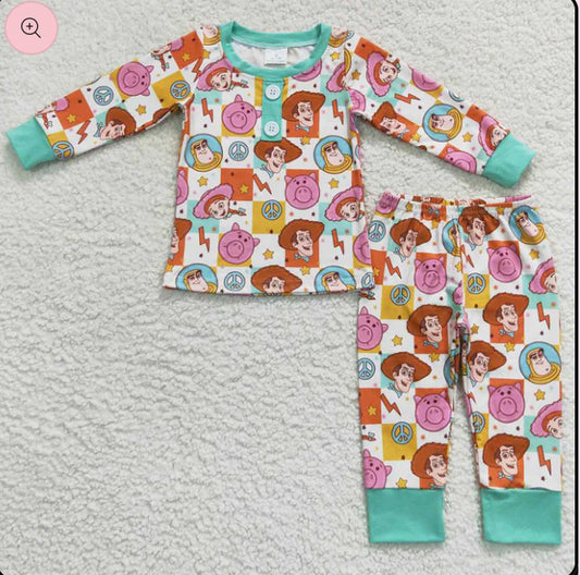Toy gang matching boy/girl frilled/non frilled pyjamas