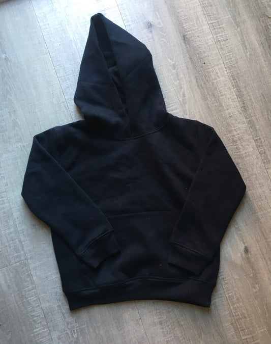 3/4Y black fleeced lined hoodie