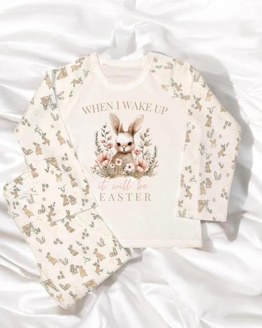 When I wake up it will be Easter pyjamas - pink