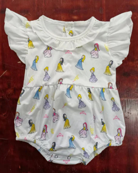 Princess printed romper