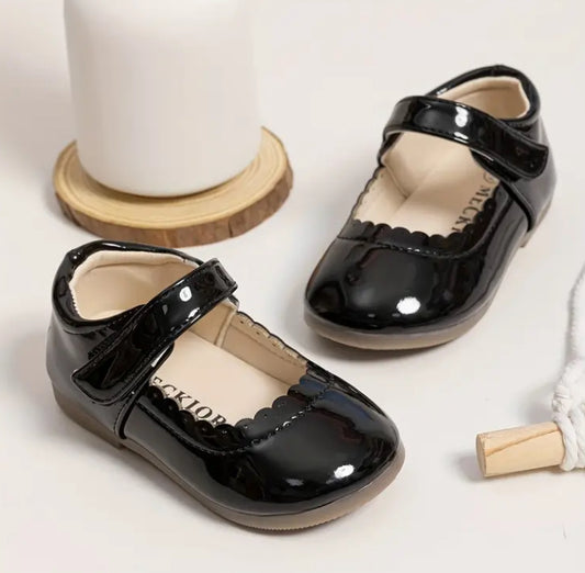Black hard sole shoe